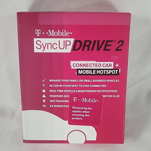 T-Mobile SyncUP Drive 2 4G Wi-Fi Hotspot with GPS Tracking and OBD-II - Picture 1 of 4
